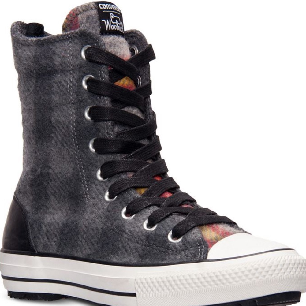 Converse Chuck Taylor Woolrich High Rise Boot.  M5.5 W7.5 Plaid Wool Fits size 8